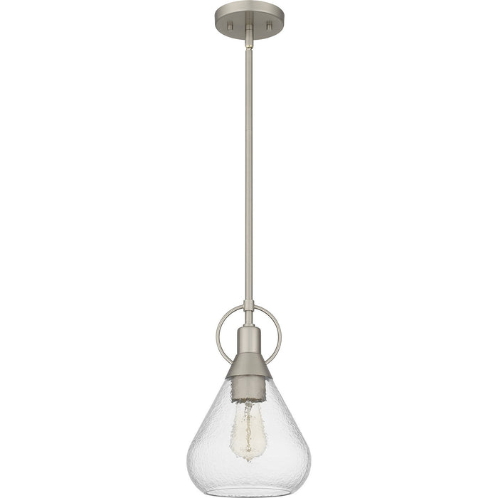 Quoizel QPP6187BN One Light Mini Pendant, Brushed Nickel