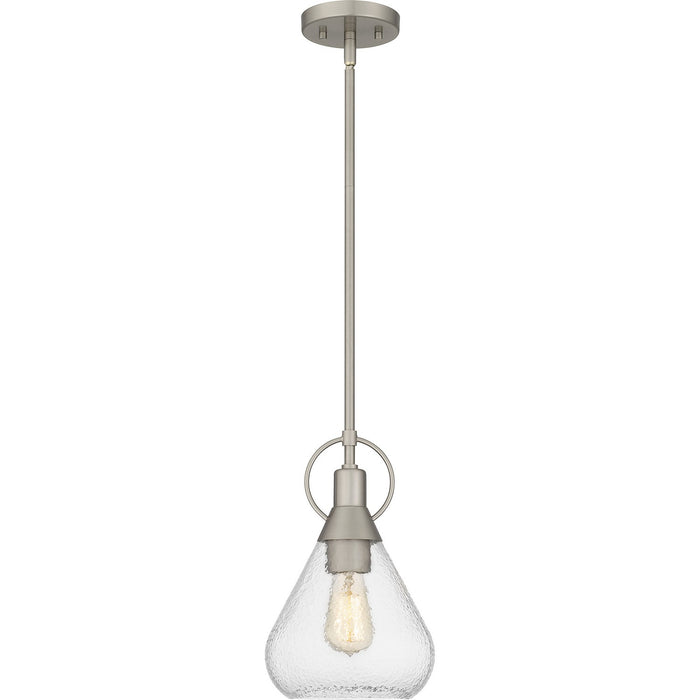 Quoizel QPP6187BN One Light Mini Pendant, Brushed Nickel