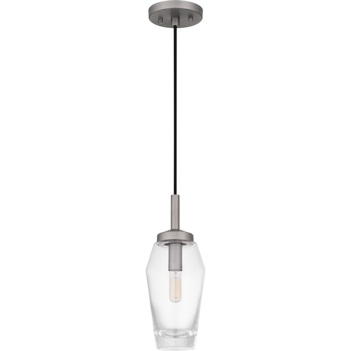 Quoizel QPP6190AN One Light Mini Pendant, Antique Nickel
