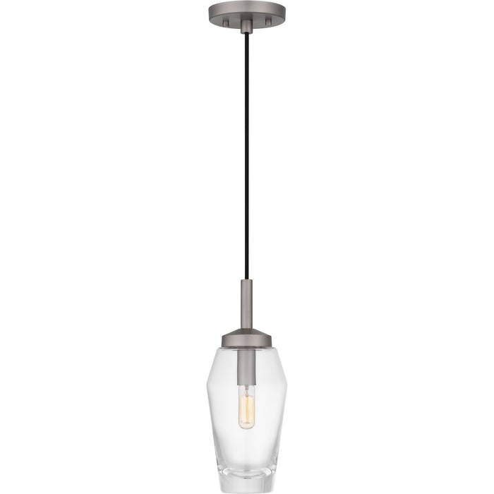 Quoizel QPP6190AN One Light Mini Pendant, Antique Nickel