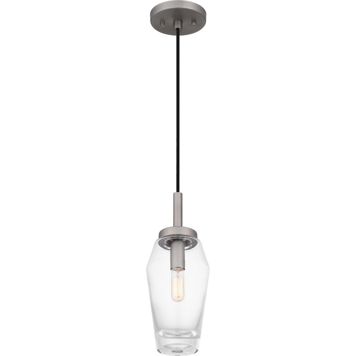 Quoizel QPP6190AN One Light Mini Pendant, Antique Nickel