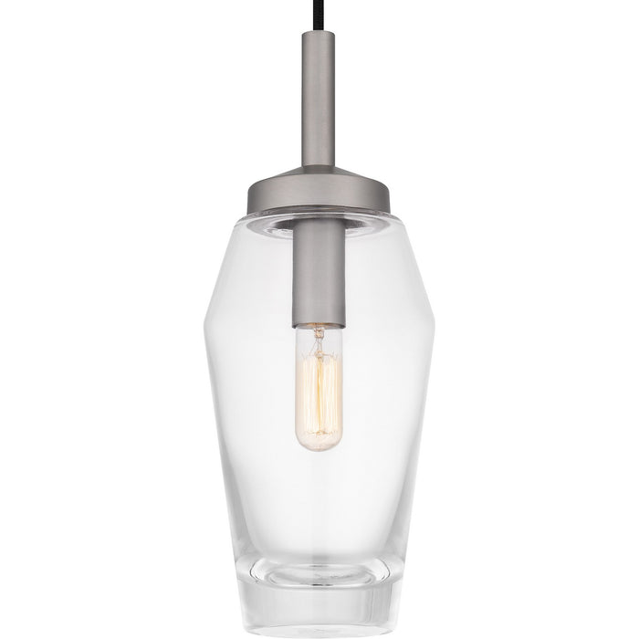 Quoizel QPP6190AN One Light Mini Pendant, Antique Nickel
