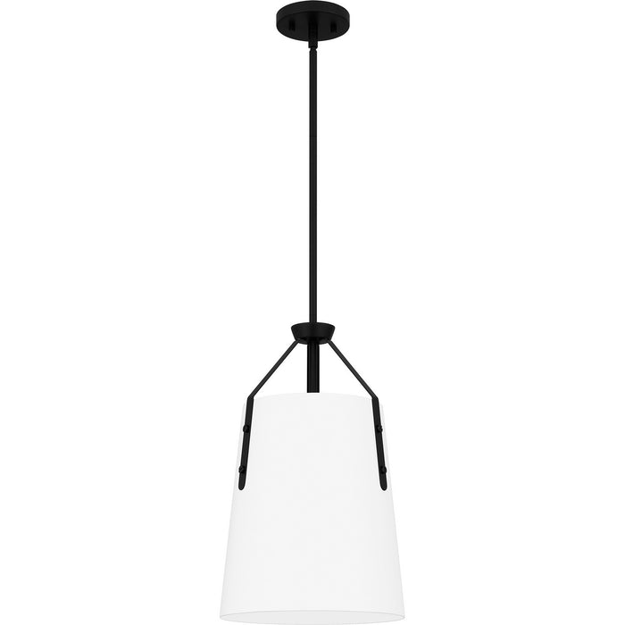 Quoizel QPP6192MBK One Light Pendant, Matte Black