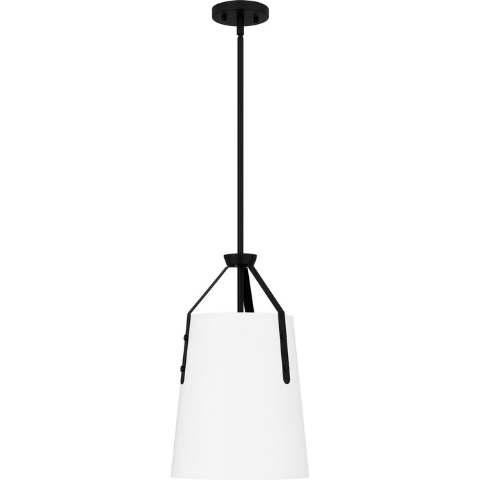 Quoizel QPP6192MBK One Light Pendant, Matte Black