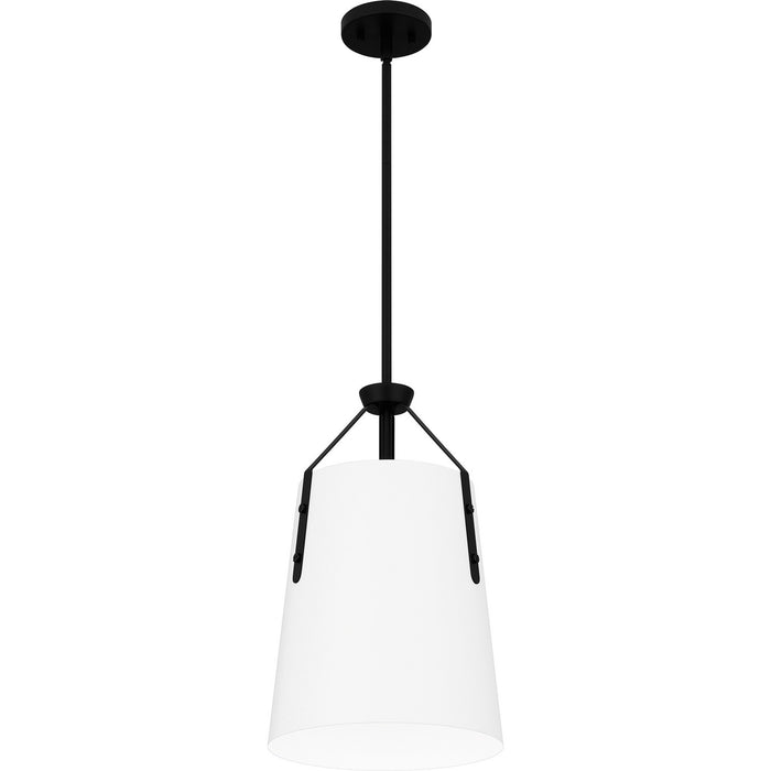 Quoizel QPP6192MBK One Light Pendant, Matte Black