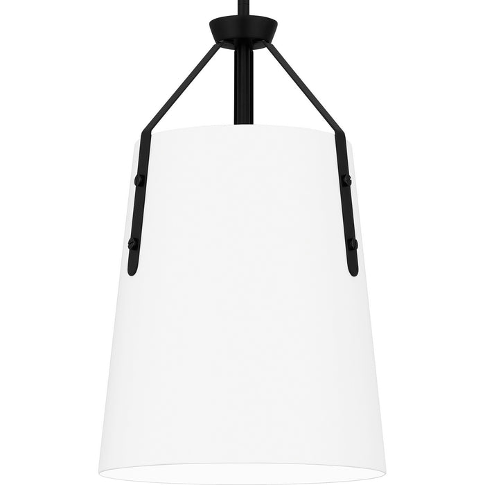 Quoizel QPP6192MBK One Light Pendant, Matte Black