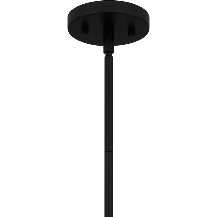 Quoizel QPP6192MBK One Light Pendant, Matte Black