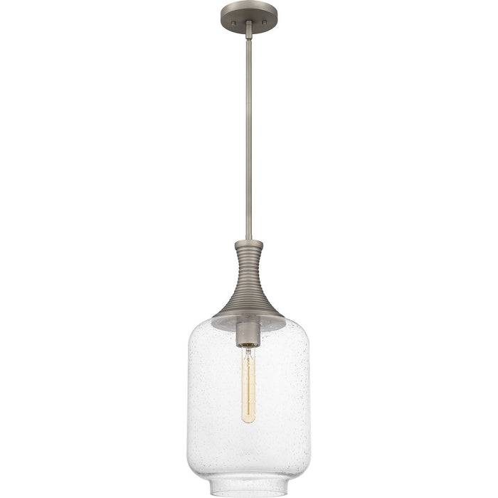 Quoizel QPP6197AN One Light Pendant, Antique Nickel