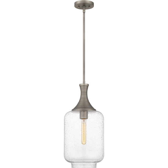 Quoizel QPP6197AN One Light Pendant, Antique Nickel