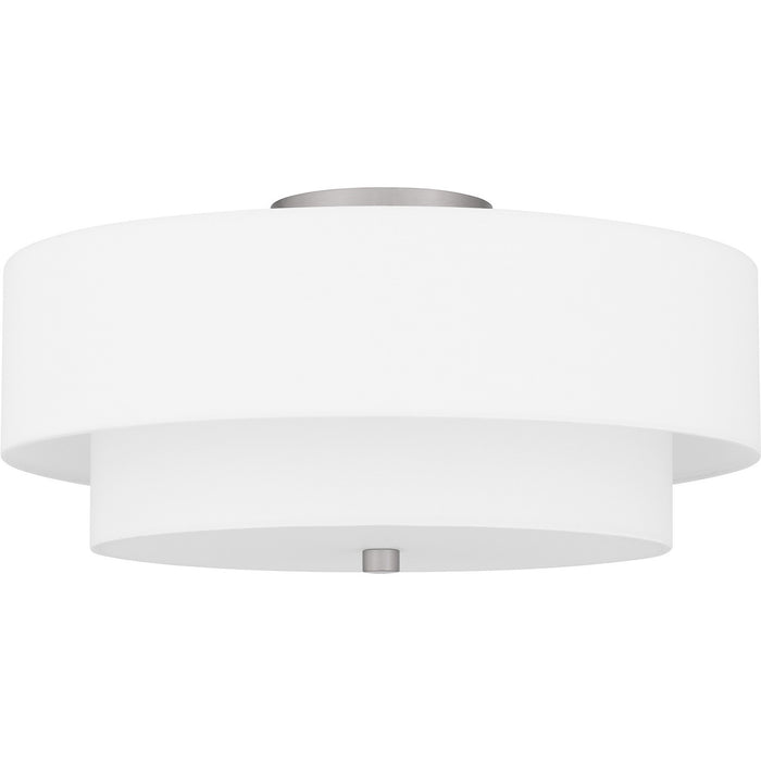 Quoizel QSF6177BN Two Light Semi Flush Mount, Brushed Nickel