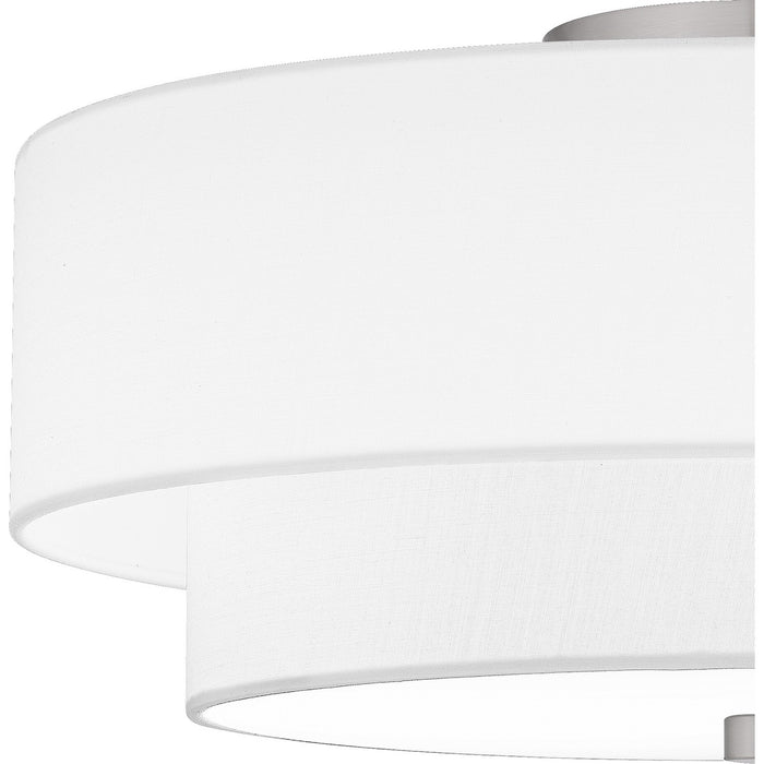 Quoizel QSF6177BN Two Light Semi Flush Mount, Brushed Nickel