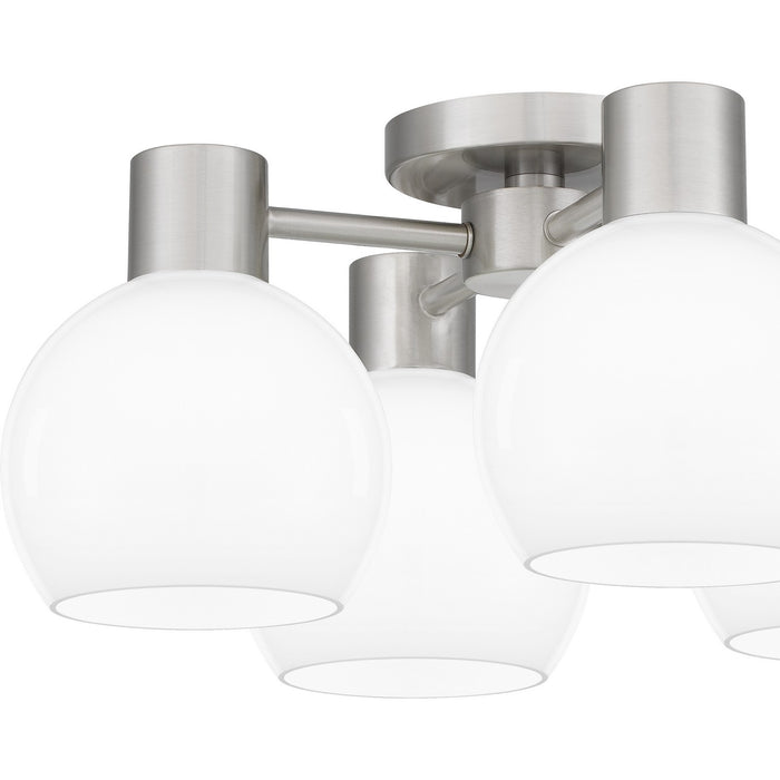 Quoizel QSF6199BN Four Light Semi Flush Mount, Brushed Nickel