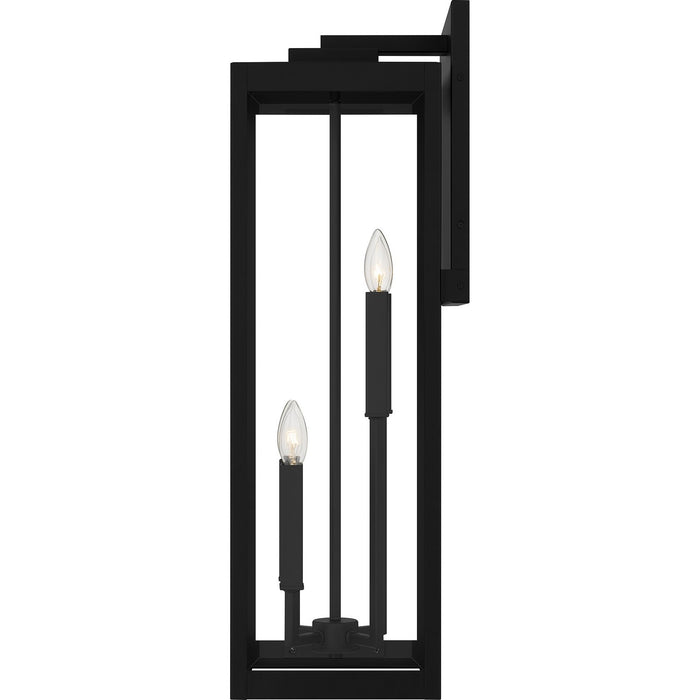 Quoizel WVR8209EK Four Light Outdoor Wall Mount, Earth Black