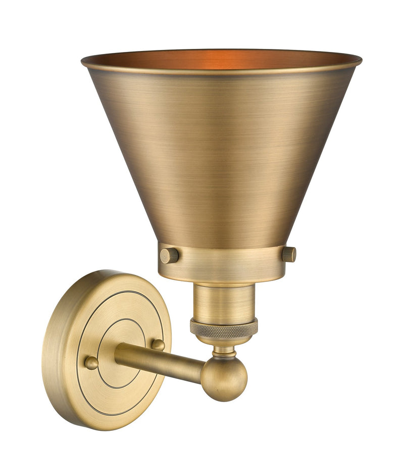 Innovations 616-1W-BB-M13-BB One Light Wall Sconce, Brushed Brass