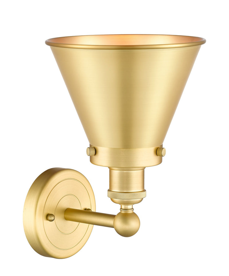 Innovations 616-1W-SG-M13-SG One Light Wall Sconce, Satin Gold