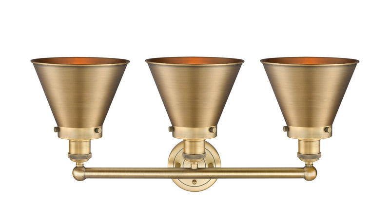 Innovations 616-3W-BB-M13-BB Three Light Bath Vanity, Brushed Brass
