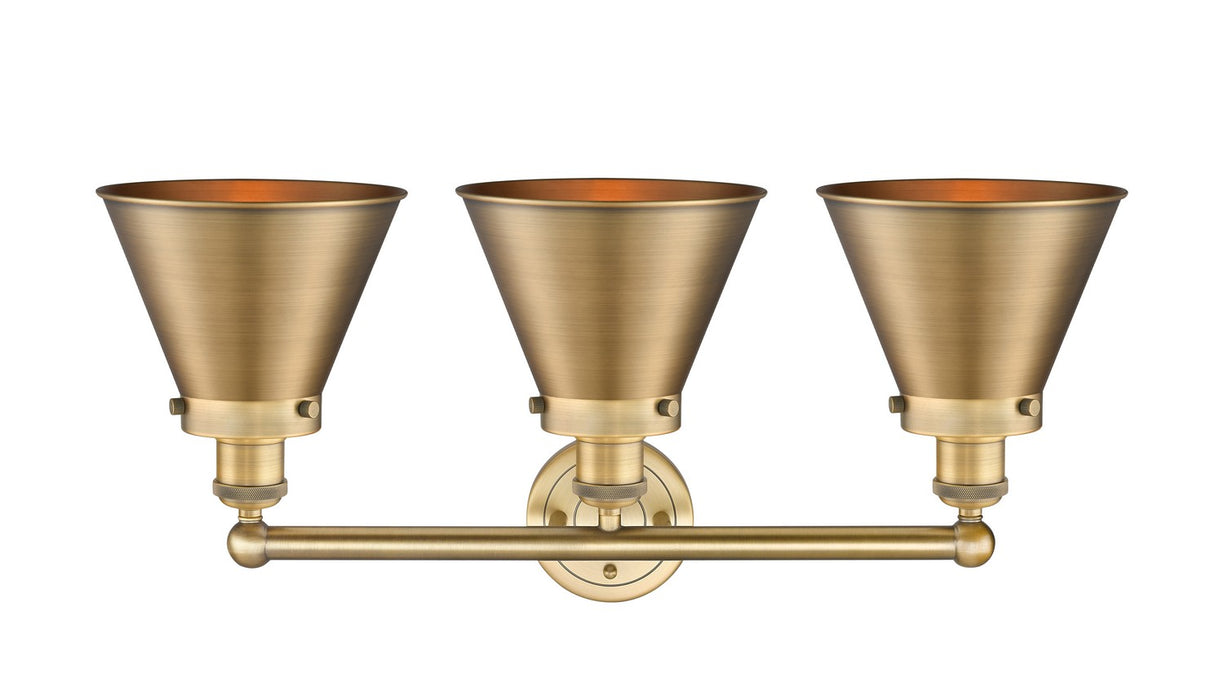 Innovations 616-3W-BB-M13-BB Three Light Bath Vanity, Brushed Brass