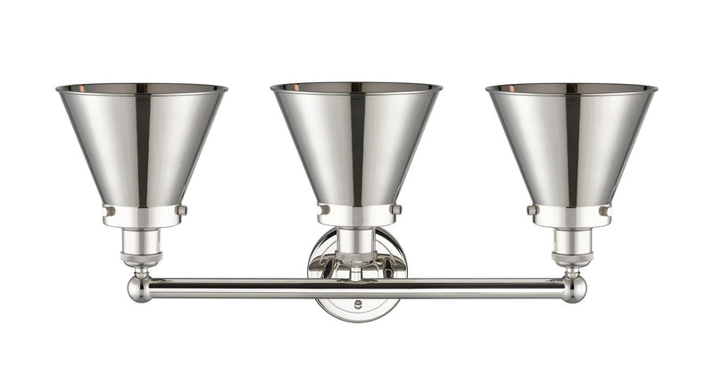 Innovations 616-3W-PN-M13-PN Three Light Bath Vanity, Polished Nickel