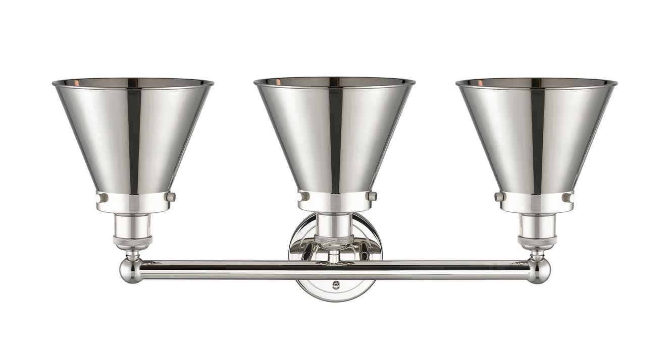 Innovations 616-3W-PN-M13-PN Three Light Bath Vanity, Polished Nickel