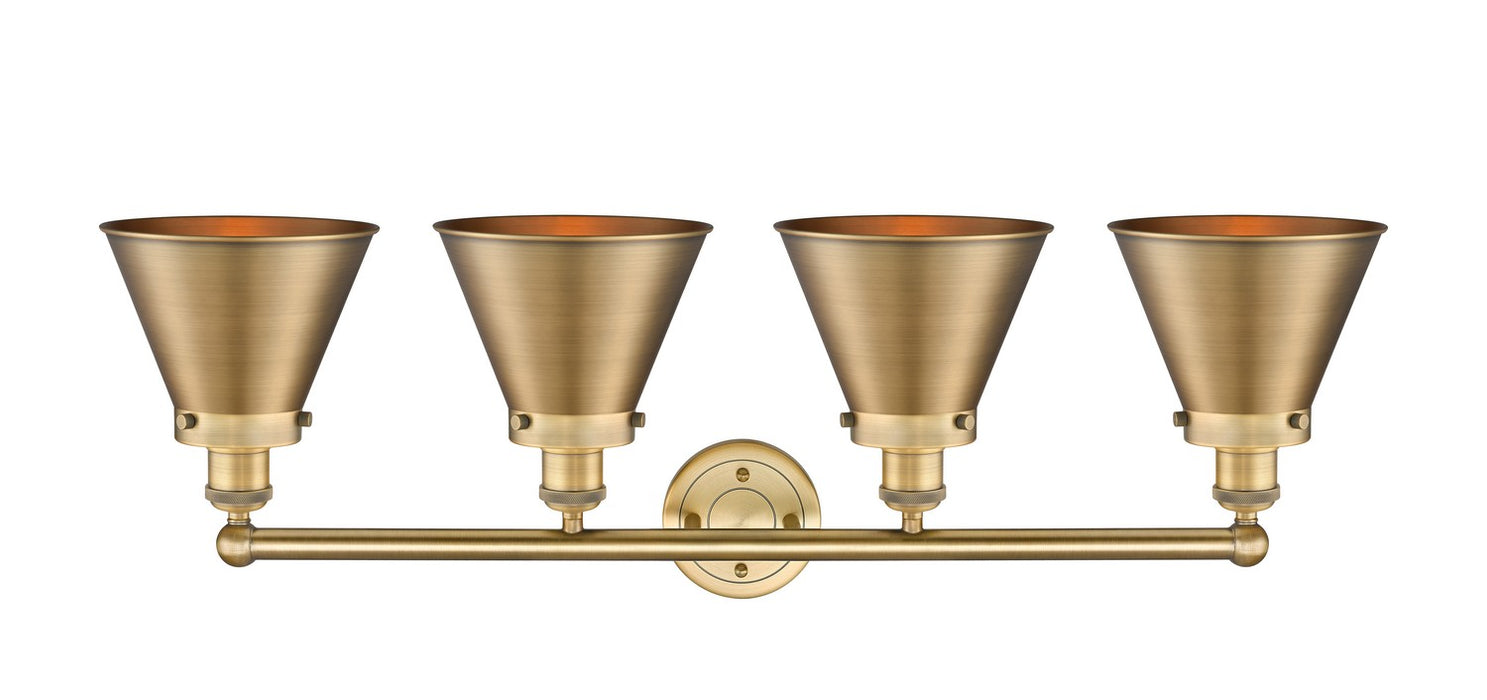 Innovations 616-4W-BB-M13-BB Four Light Bath Vanity, Brushed Brass
