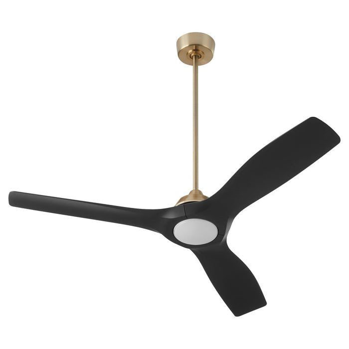 Oxygen 3-118-1540 52" Ceiling Fan, Aged Brass / Black