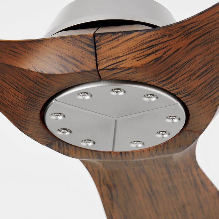 Oxygen 3-118-24 52" Ceiling Fan, Satin Nickel