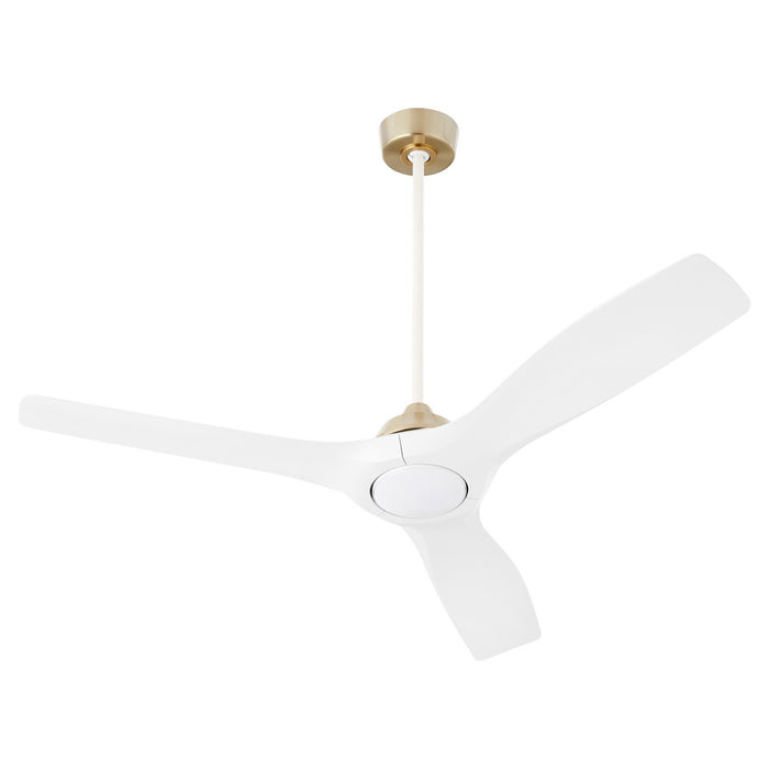 Oxygen 3-118-640 52" Ceiling Fan, Aged Brass / White