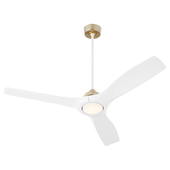 Oxygen 3-118-640 52" Ceiling Fan, Aged Brass / White