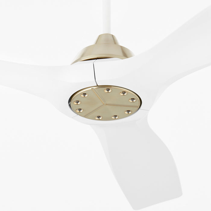 Oxygen 3-118-640 52" Ceiling Fan, Aged Brass / White