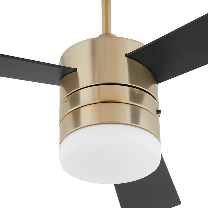 Oxygen 3-119-40 52" Ceiling Fan, Aged Brass
