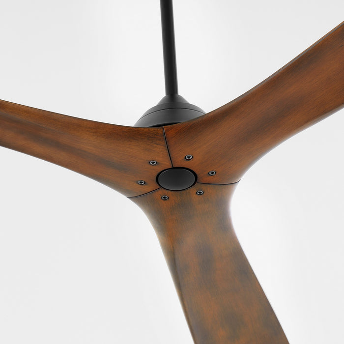 Oxygen 3-120-2115 64" Ceiling Fan, Black / Walnut