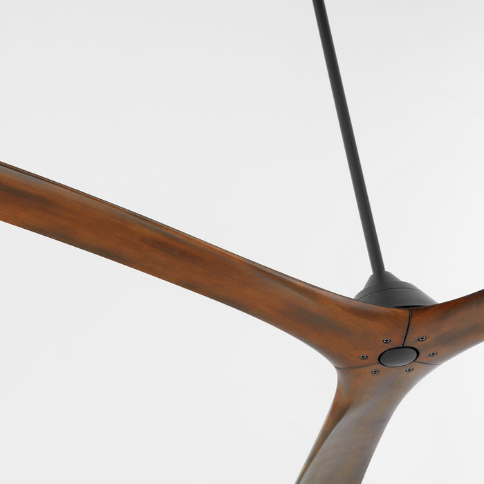 Oxygen 3-120-2115 64" Ceiling Fan, Black / Walnut