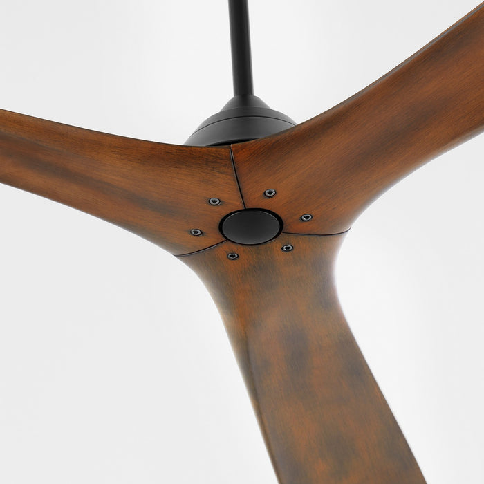 Oxygen 3-121-2115 72" Ceiling Fan, Black / Walnut
