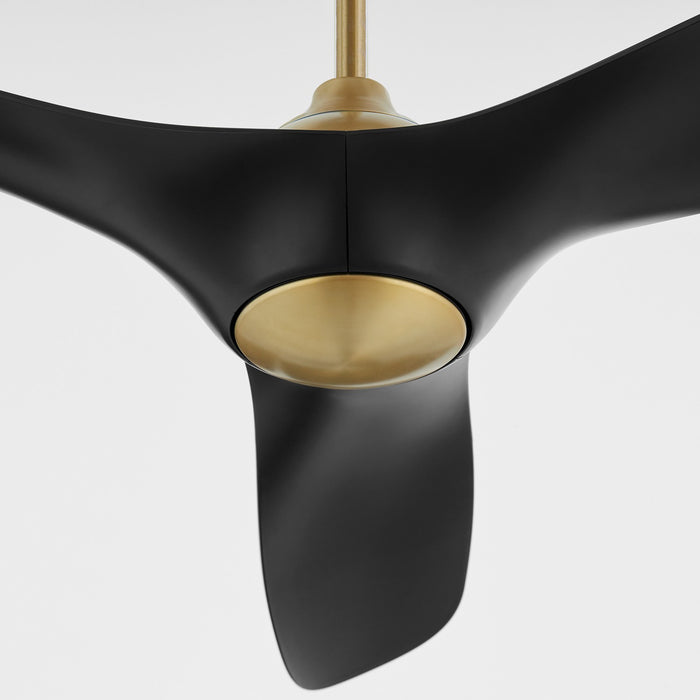 Oxygen 3-122-1540 56" Ceiling Fan, Aged Brass / Black