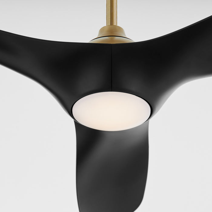 Oxygen 3-122-1540 56" Ceiling Fan, Aged Brass / Black