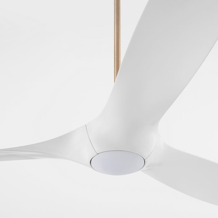 Oxygen 3-122-640 56" Ceiling Fan, Aged Brass / White