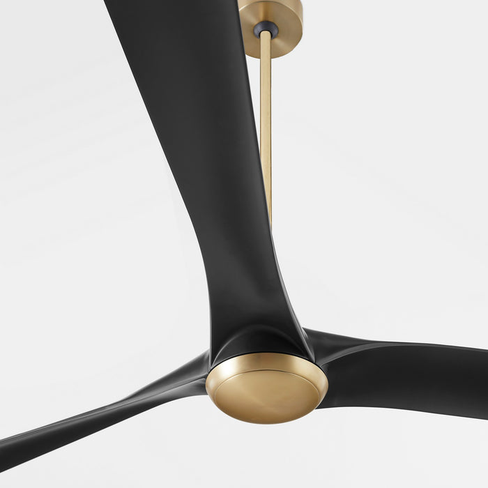Oxygen 3-123-1540 58" Ceiling Fan, Aged Brass / Black