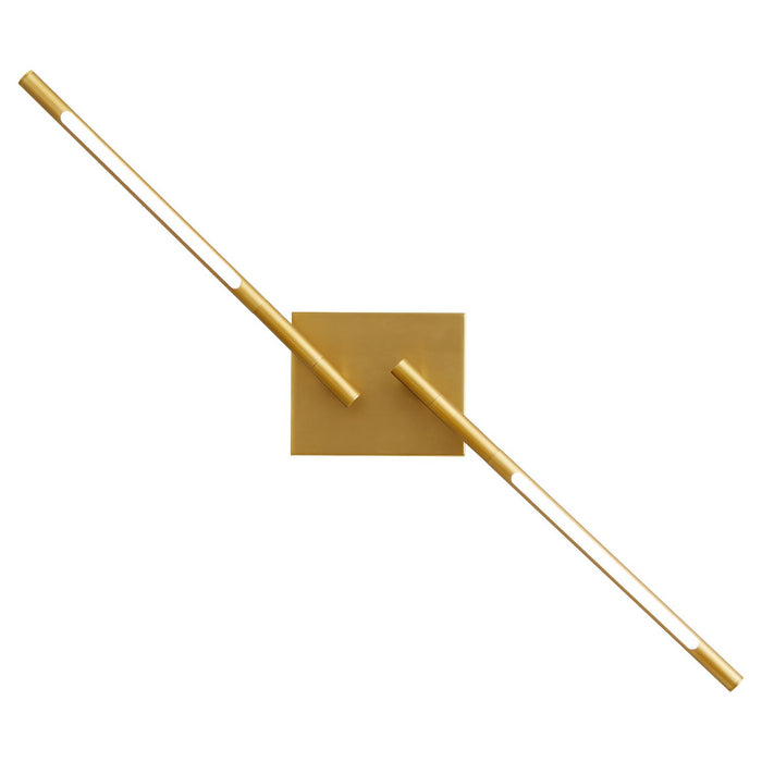 Oxygen 3-404-40 LED Wall Sconce, Aged Brass