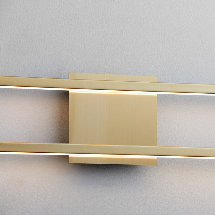 Oxygen 3-5055-40 LED Vanity, Aged Brass