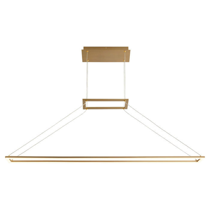 Oxygen 3-6055-40 LED Pendant, Aged Brass