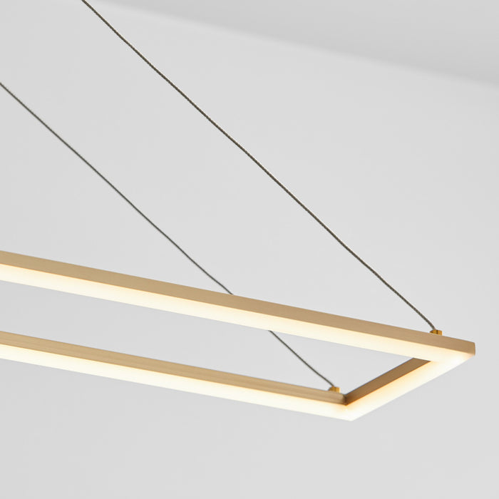 Oxygen 3-6055-40 LED Pendant, Aged Brass
