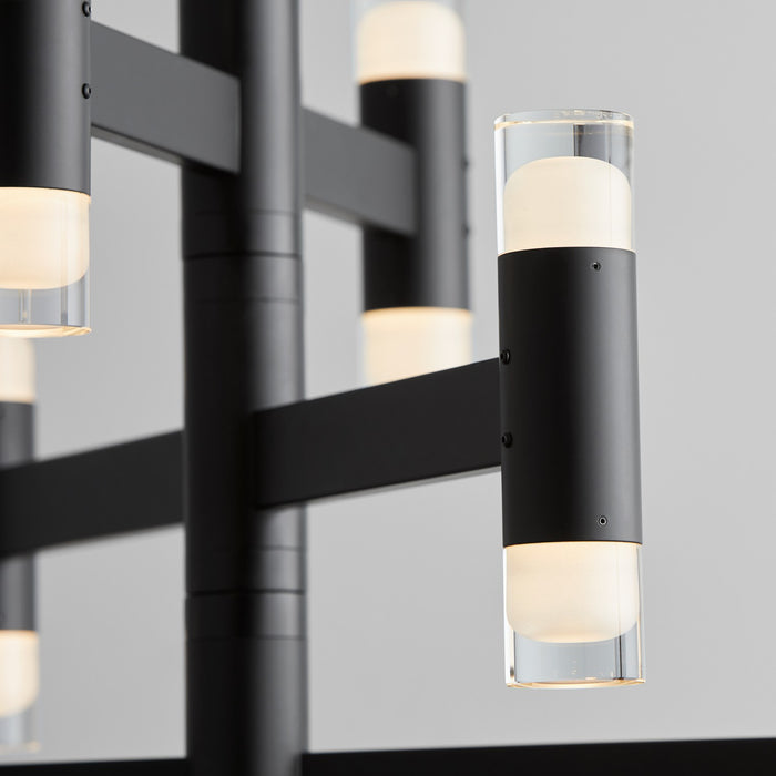 Oxygen 3-6097-15 LED Chandelier, Black