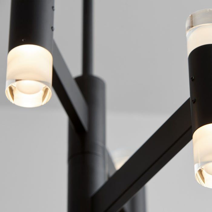 Oxygen 3-6097-15 LED Chandelier, Black