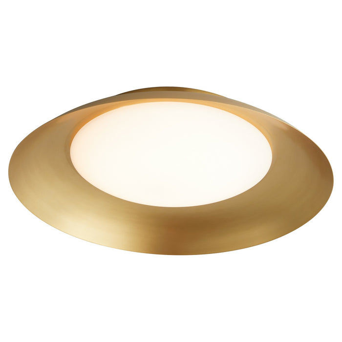 Oxygen 3-679-40 LED Ceiling Mount, Aged Brass