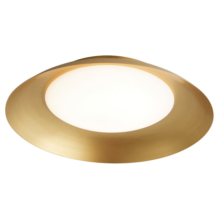 Oxygen 3-679-40 LED Ceiling Mount, Aged Brass