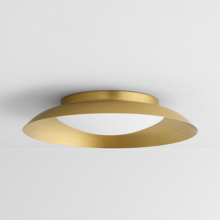 Oxygen 3-679-40 LED Ceiling Mount, Aged Brass