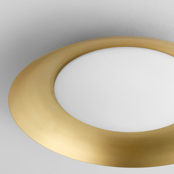 Oxygen 3-679-40 LED Ceiling Mount, Aged Brass