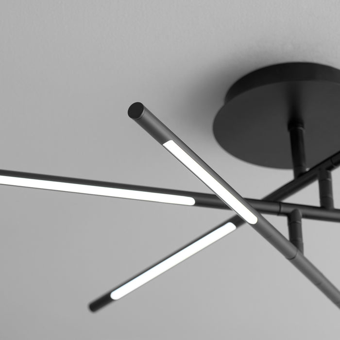 Oxygen 3-805-15 LED Ceiling Mount, Black