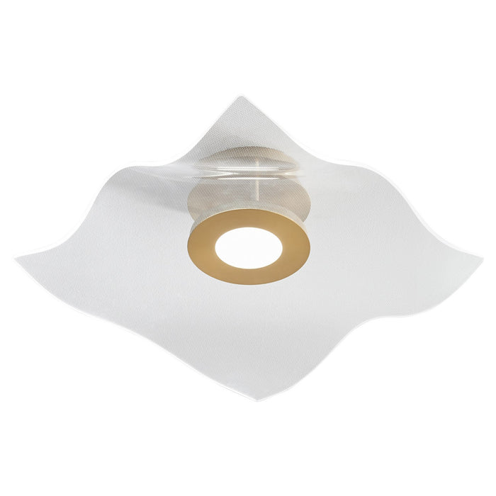 Oxygen 3-807-40 LED Ceiling Mount, Aged Brass