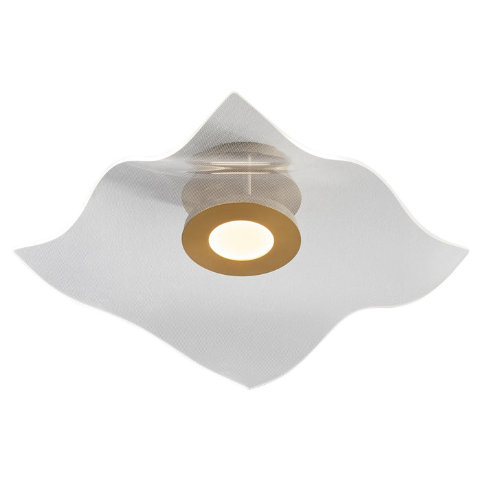 Oxygen 3-807-40 LED Ceiling Mount, Aged Brass